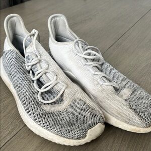 adidas Black and White Knit Sneakers tubular